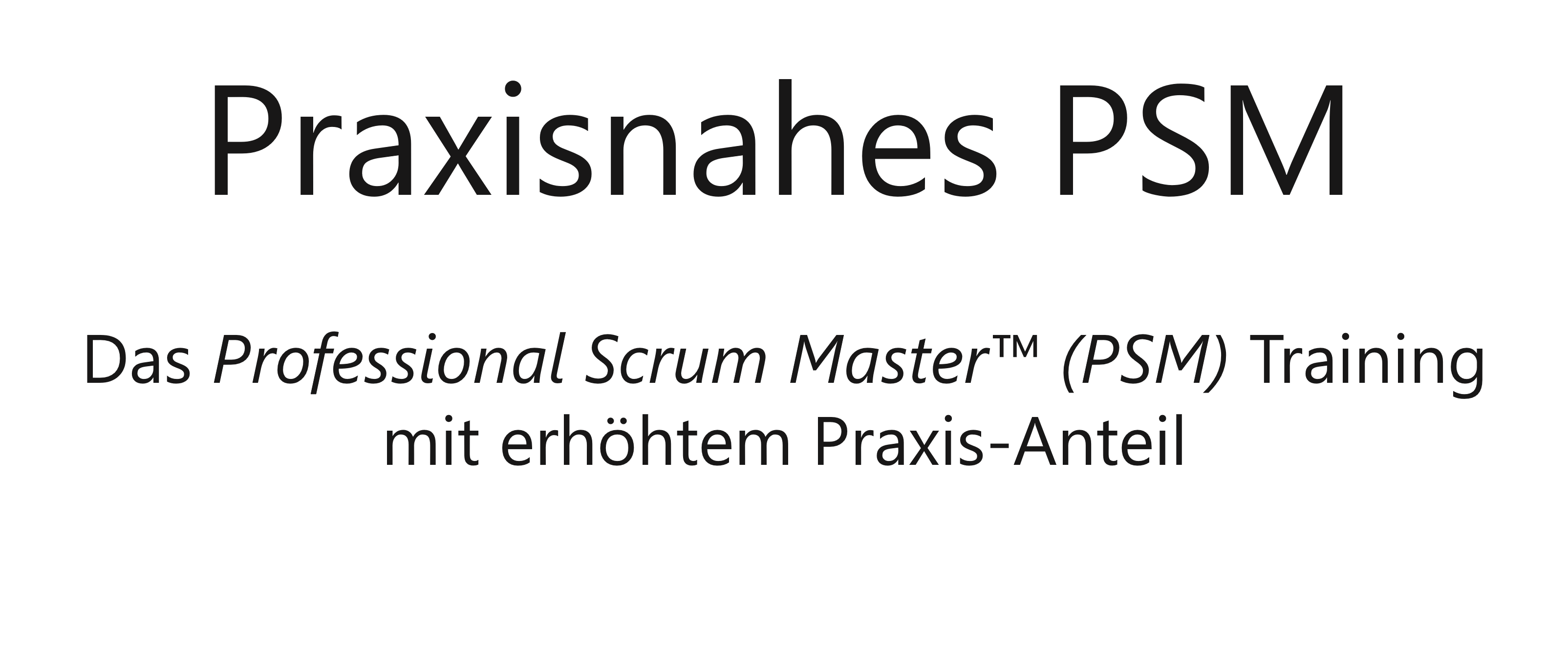 Professional Scrum Master